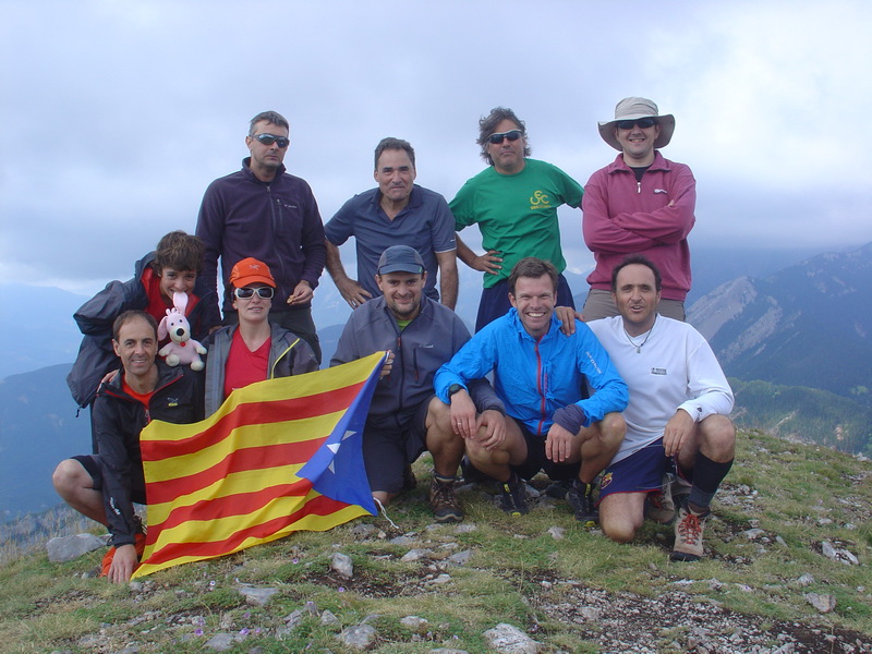 Grup al cim del Moixeró
Durant la sortida Clot de vimboca i Moixeró. 17/08/2013. Foto Christian Torra
