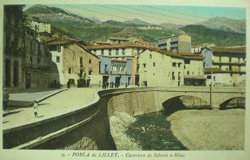 Vista des de el Pont de la Petita - anys 40
