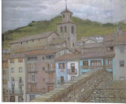 Pintura del campanar.
