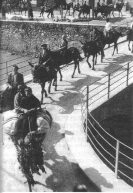 Festa de St.Eloi,passant el pont de l´ajuntament
