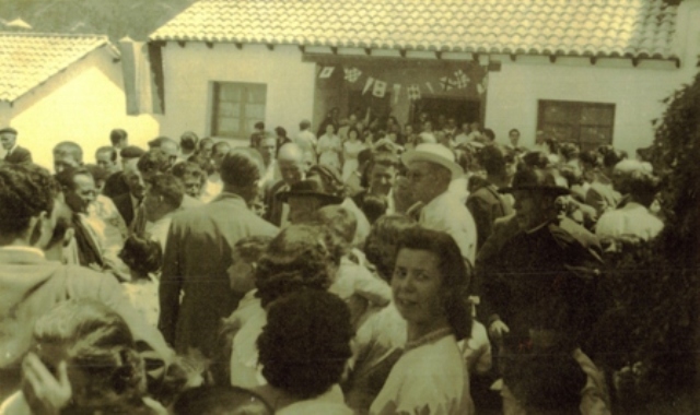 Inauguració de les cases de l´Asland-any 1954
